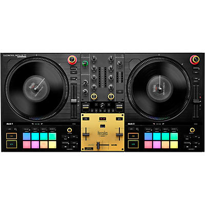 Hercules DJ DJControl Inpulse T7 Premium Edition 2-Channel Motorized DJ Controller With Premium Fader Module and Travel Bag -