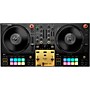 Hercules DJ DJControl Inpulse T7 Premium Edition 2-Channel Motorized DJ Controller With Premium Fader Module and Travel Bag Gold