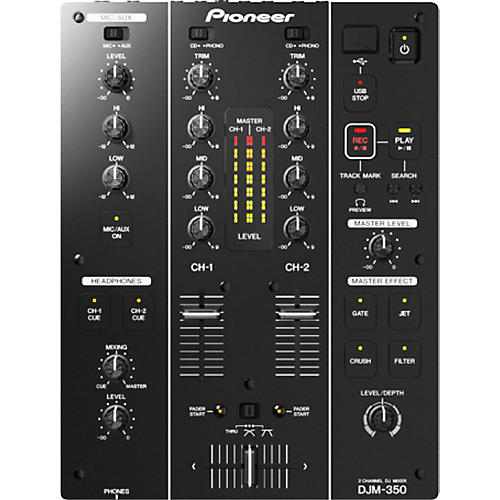 Pioneer DJ DJM-350 2-Channel DJ Performance Mixer | Musician's Friend