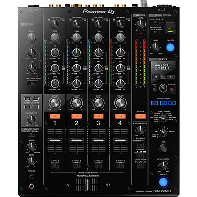 Pioneer DJ DJM-750MK2 4-Channel DJ Mixer with Effects and rekordbox