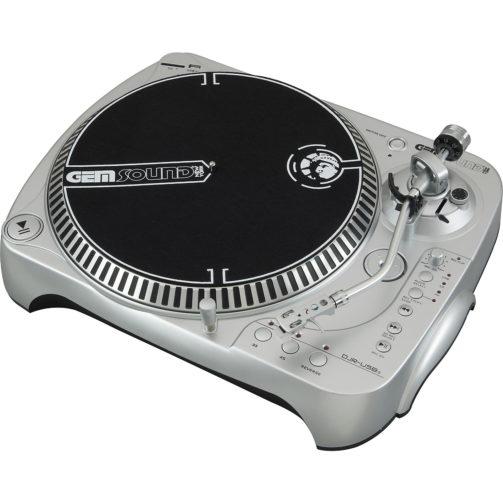 Gem Sound DJRUSBs SD & USB Turntable Musician's Friend