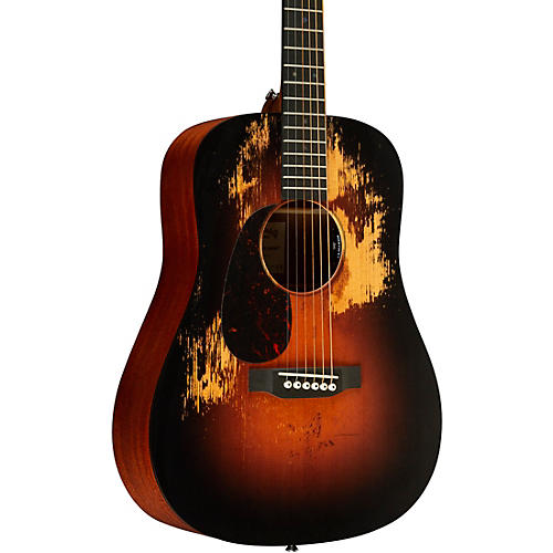 Martin DJRE Junior Street Legend Left-Handed Dreadnought Acoustic-Electric Guitar Burst