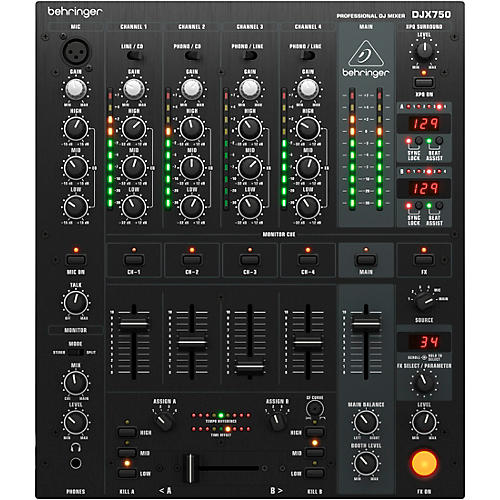 DJX750 5-Channel Pro DJ Mixer