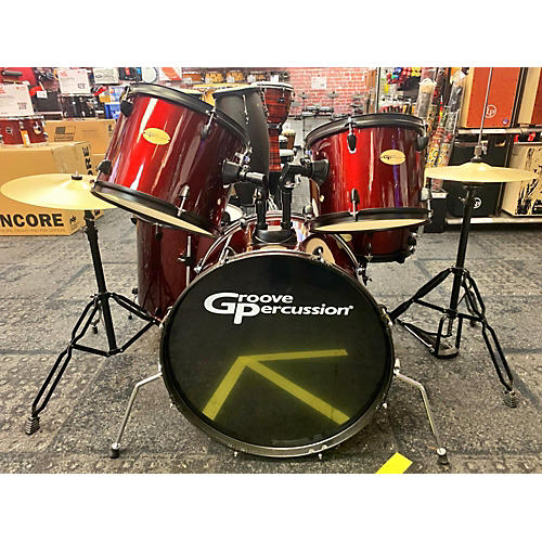 Groove percussion 5 piece drum deals set