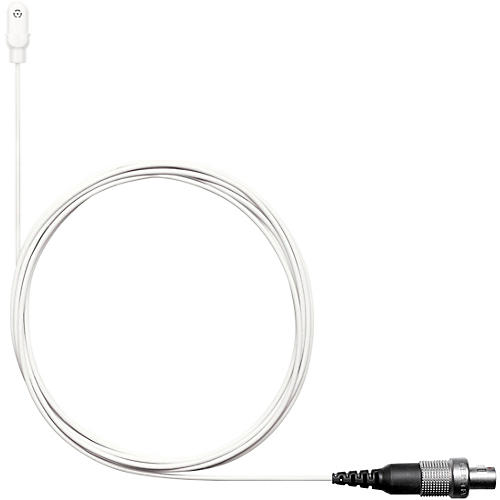 Shure DL4 DuraPlex Omnidirectional Waterproof Lavalier Microphone (LEMO3 Connector) LEMO White