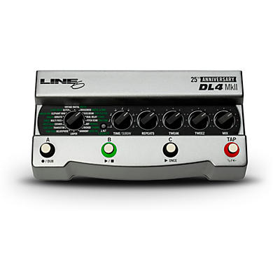 Line 6 DL4 MkII Silver Limited-Edition 25th Anniversary Delay Guitar Effects Pedal