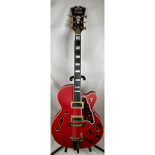 D'Angelico DLX 175 Hollow Body Electric Guitar MATTE CHERRY