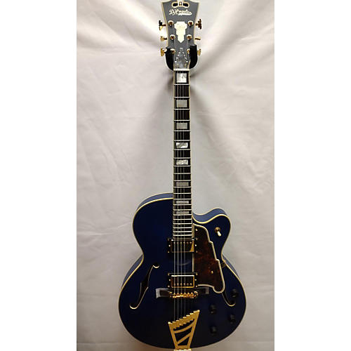 D'Angelico DLX DH Hollow Body Electric Guitar Blue