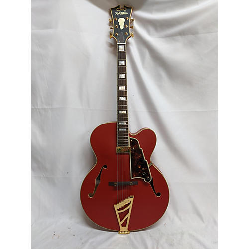 D'Angelico DLX EXL1 Hollow Body Electric Guitar Matte Red