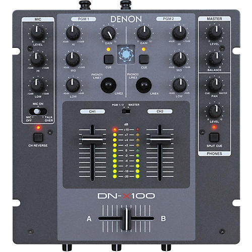 DN-X100 Professional 2-Channel DJ Mixer