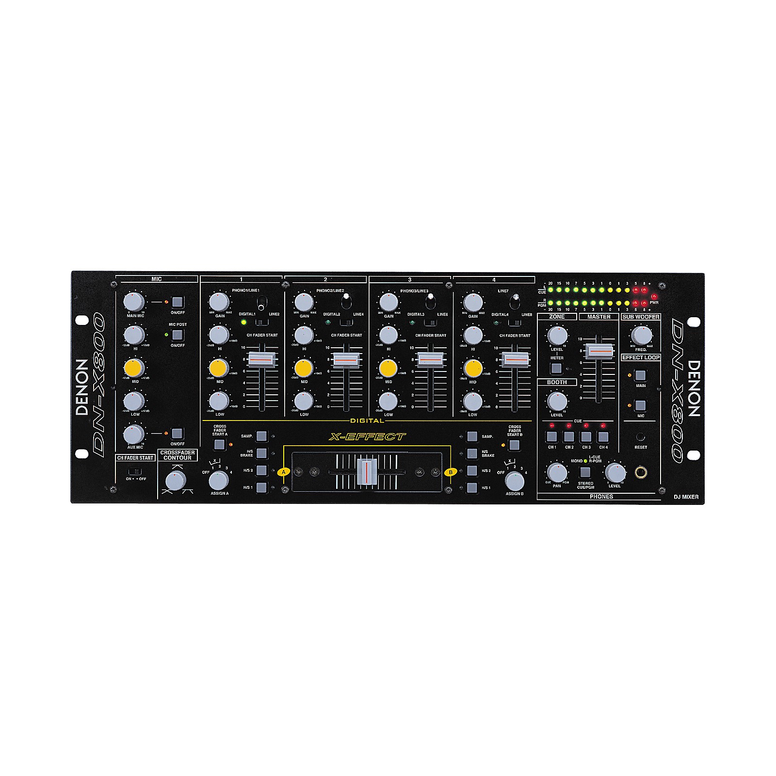 Denon DJ DNX800 Professional Digital/Analog Mixer with XEffect