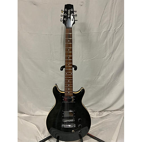Hamer DOUBLE CUT Solid Body Electric Guitar Trans Black