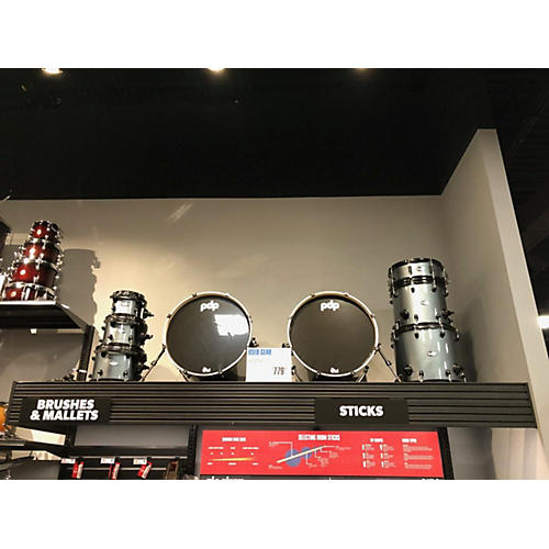PDP by DW DOUBLE DRIVE 8 Drum Kit Gray