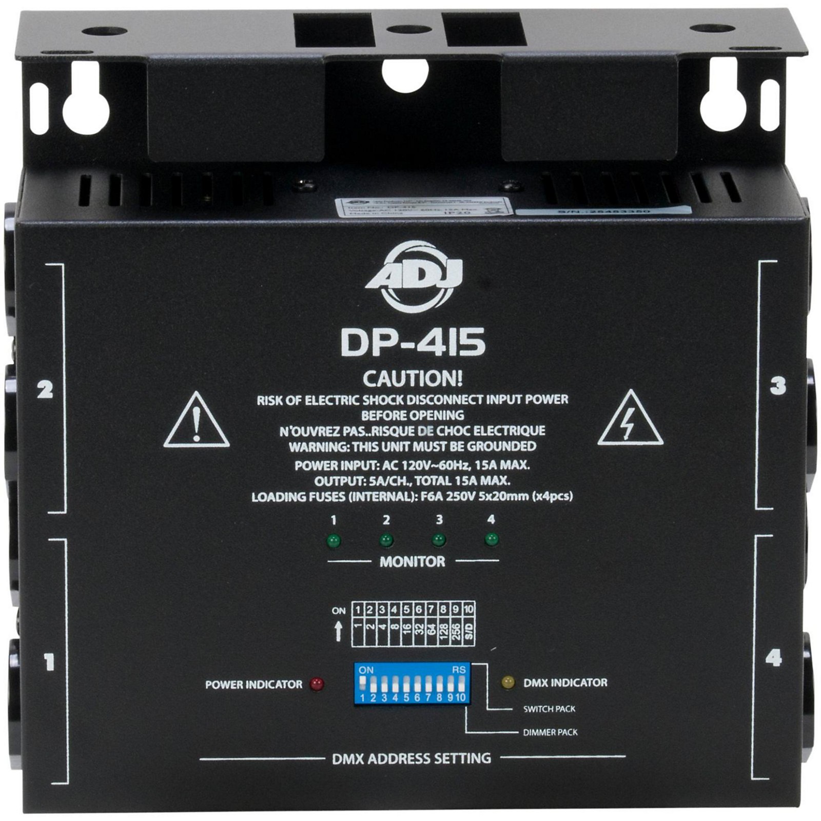 Elation DP415 4Channel DMX Dimmer/Switch Pack Musician's Friend