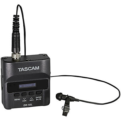 Tascam DR-10L Digital Audio Recorder With Lavalier Microphone