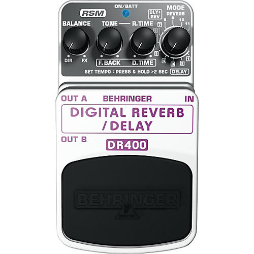 DR400 Digital Reverb/Delay Effects Pedal
