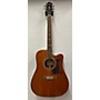 Used Epiphone DR500MCE Masterbuilt Acoustic Electric Guitar Natural