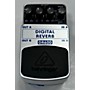 Used Behringer DR600 Digital Stereo Reverb Effect Pedal