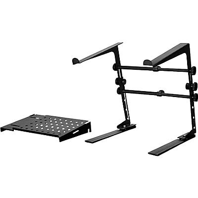 DR Pro DRDJLS1 DJ Laptop Stand & Shelf Bundle -