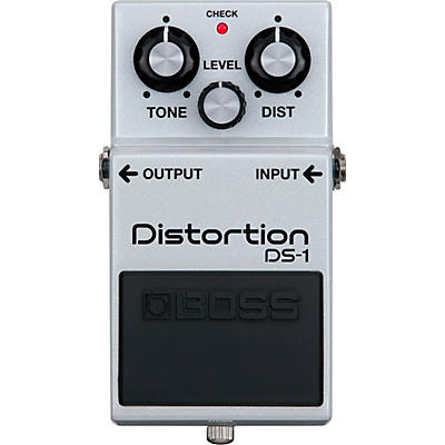 BOSS DS-1 Limited-Edition Metallic White Distortion Effects Pedal