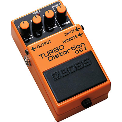 BOSS DS-2 Turbo Distortion Pedal with Remote Jack