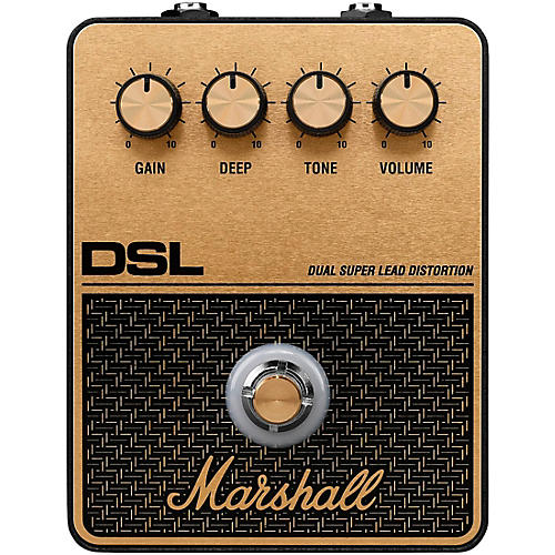 Marshall DSL Overdrive Effects Pedal Condition 2 - Blemished Black and Gold 197881401436