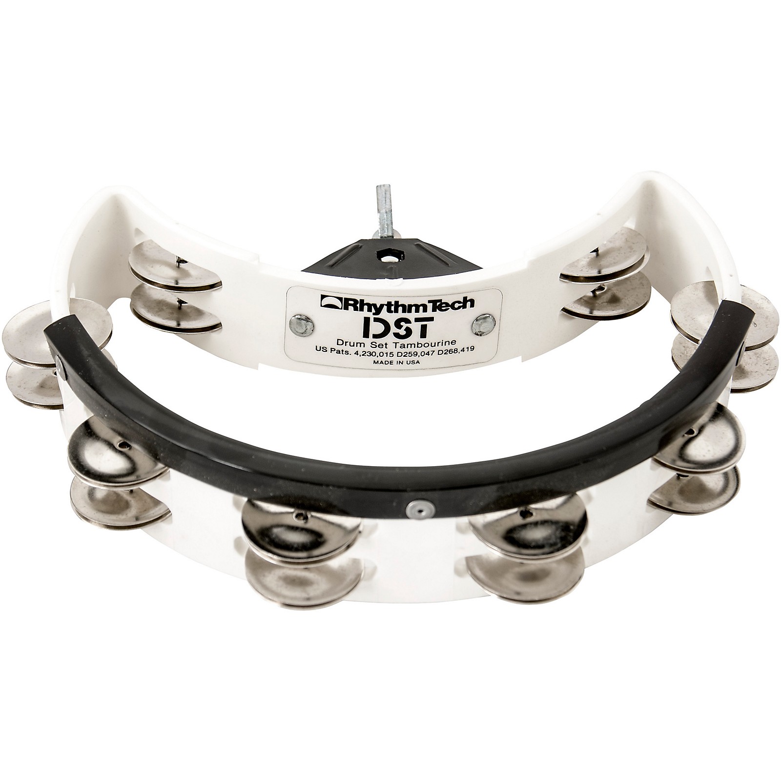 Rhythm Tech DST20 Drum Set Tambourine 9 in. White Musician's Friend