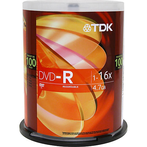 DVD-R 4.7GB 120-Minute 16x 100 Pack Spindle