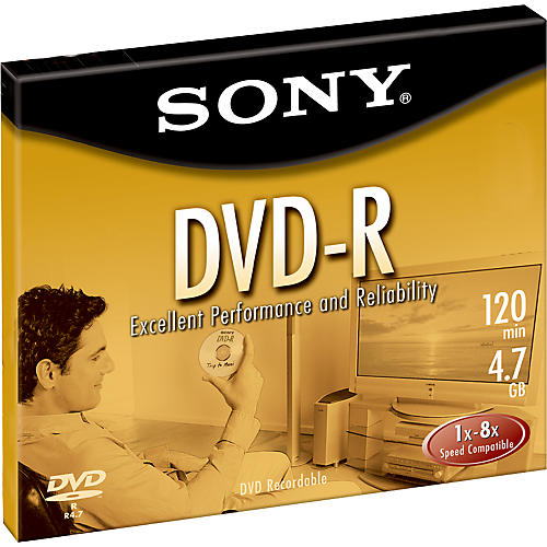 DVD-R 4X Recordable Single DVD Disc 4.7GB