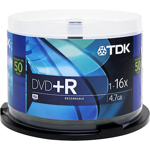 DVD+R 4.7GB 120-Minute 50 Pack