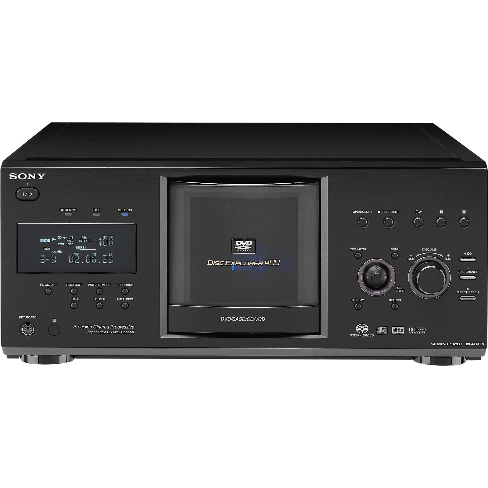 Sony DVPCX985V F 400Disc Progressive Scan DVD/SACD Player Musician's