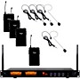 Nady DW-44 Quad Digital Wireless System with Headset Microphone Black
