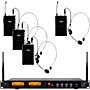 Nady DW-44 Quad Digital Wireless System with Headset Microphone