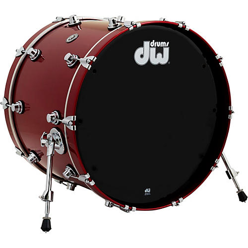 DW DWe Wireless Acoustic/Electronic Convertible Bass Drum 22 x 16 in. Lacquer Custom Specialty Black Cherry Metallic