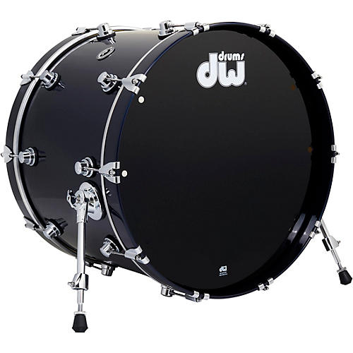 DW DWe Wireless Acoustic/Electronic Convertible Bass Drum 22 x 16 in. Lacquer Custom Specialty Midnight Blue Metallic