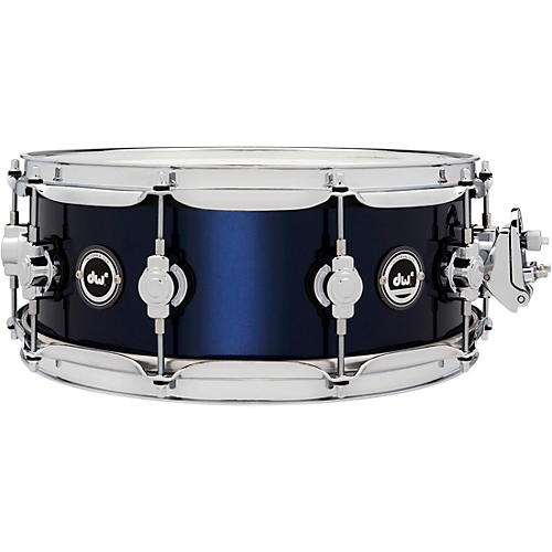 DW DWe Wireless Acoustic/Electronic Convertible Snare Drum 14 x 5 in. Lacquer Custom Specialty Midnight Blue Metallic