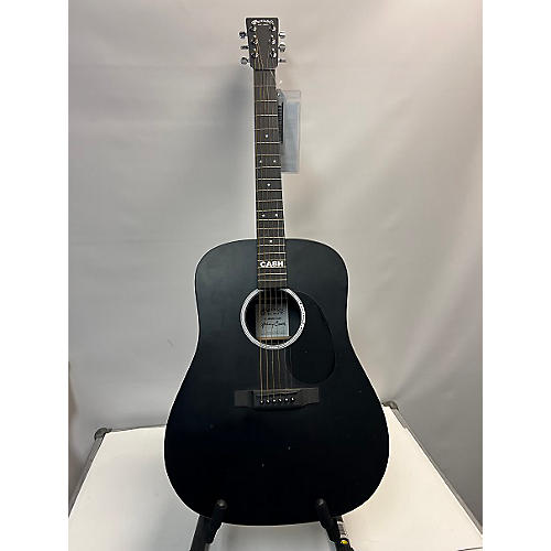 Martin DX Johnny Cash Acoustic Electric Guitar Black