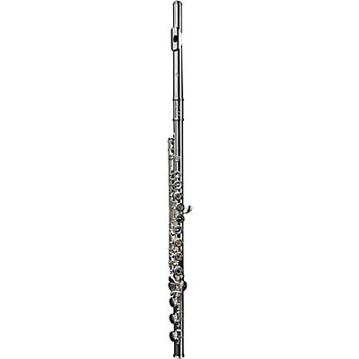DI ZHAO DZ 601 Intermediate Flute, Open Hole, Pointed Arms, Silver Headjoint, Silver Plated Dody