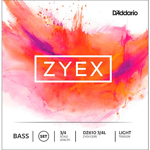 D'Addario DZ610 Zyex 3/4 Bass String Set Light
