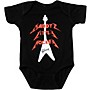 Gibson Daddy's Little Rocker Flying V Onesie - 3/6 Months Black