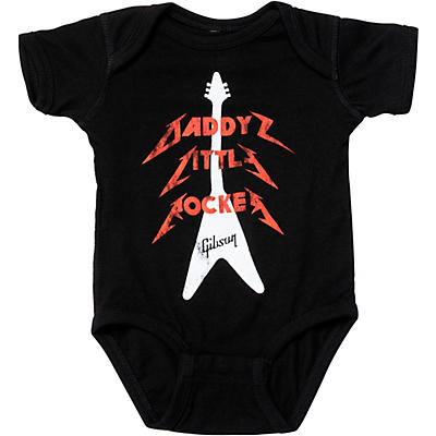 Gibson Daddy's Little Rocker Flying V Onesie 12/18M