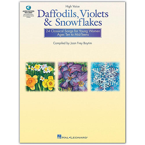Daffodils, Violets And Snowflakes for High Voice (Book/Online Audio)