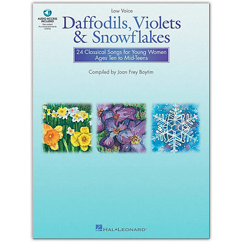 Daffodils, Violets And Snowflakes for Low Voice (Book/Online Audio)