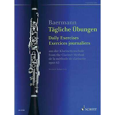 Schott Daily Exercises, Op. 63 (from The Clarinet Method) Woodwind Series Softcover