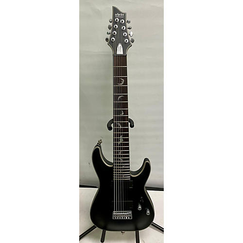 Schecter Guitar Research Damien C1 Platinum 8 Solid Body Electric Guitar Charcoal