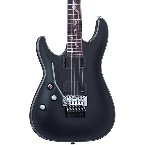 Schecter Guitar Research Damien Platinum 6 With Floyd Rose Left-Handed Electric Guitar Satin Black