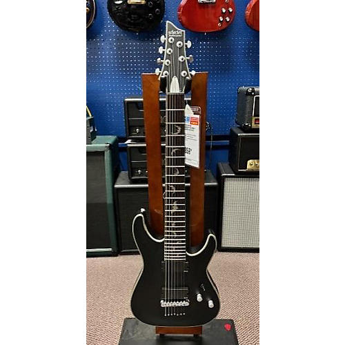 Schecter Guitar Research Damien Platinum 7 Solid Body Electric Guitar Black