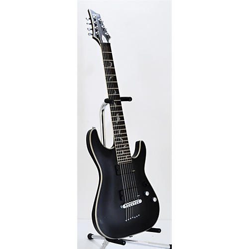Schecter Guitar Research Damien Platinum 7 Solid Body Electric Guitar Matte Black