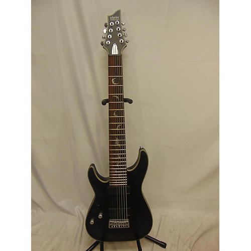 Schecter Guitar Research Damien Platinum Left Handed 8 String Electric Guitar Charcoal
