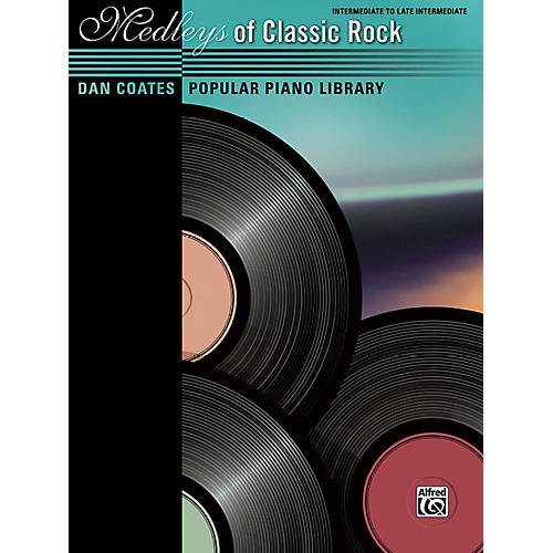 Dan Coates Popular Piano Library Medleys of Classic Rock Intermediate / Late Intermediate Piano Book